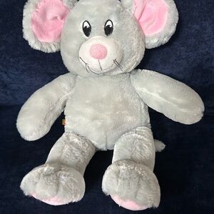 Build-A-Bear Gray and Pink Plush Mouse